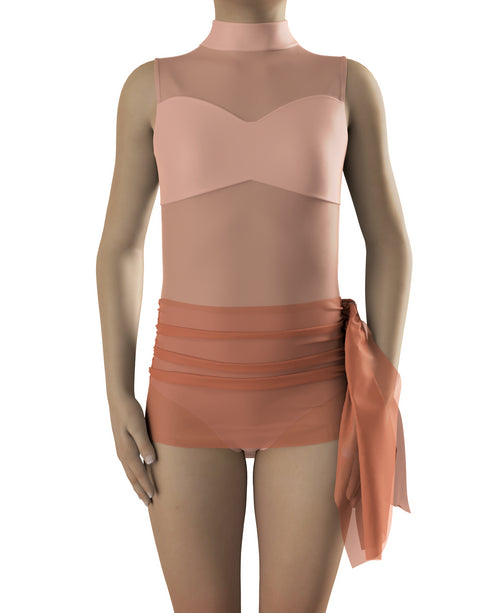SASHA Leotard Base - Dusty Pink